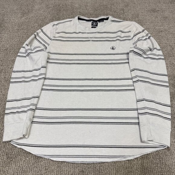 Volcom T-Shirt Gray Long Sleeve Men’s Size Large - Picture 1 of 10